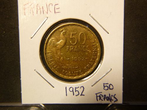 FRANCE 1952 50 FRANCS