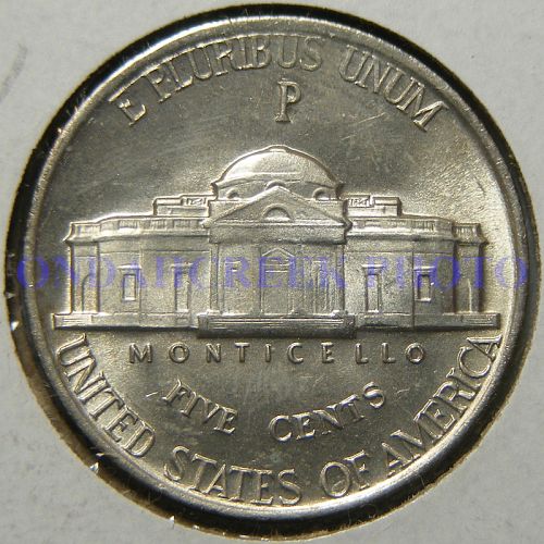 1943-P Jefferson Nickel RPM 5 Variety Vista Plate Coin