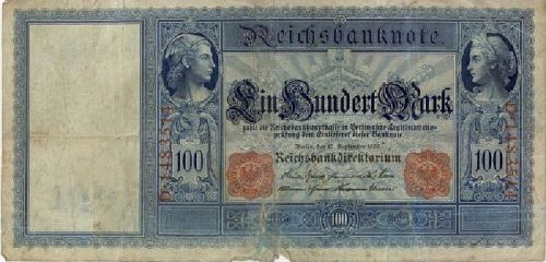 German Empire 1909 100 Marks #C016