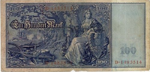 German Empire 1909 100 Marks #C016