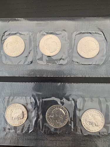 1979 &1980 Susan B. Anthony Souvenir Sets PDS Uncirculated Mint Sets