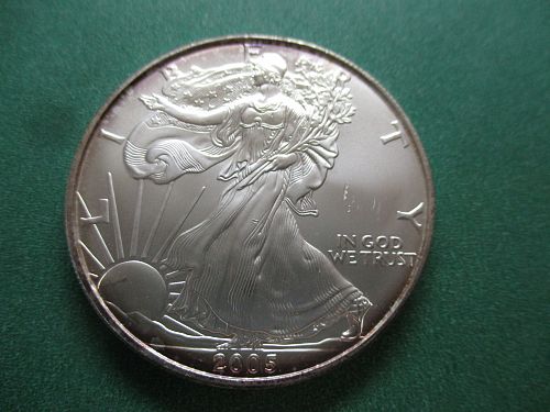 2005  American Silver Eagle.  Item: E 05 RT1.