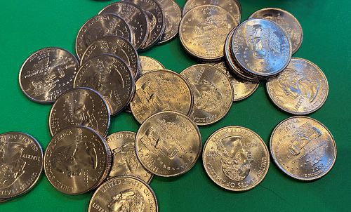2002 P Indiana Quarters - 67 Quarters - Uncirculated