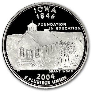 2004 P Iowa Quarters - 80 Coins - Uncirculated