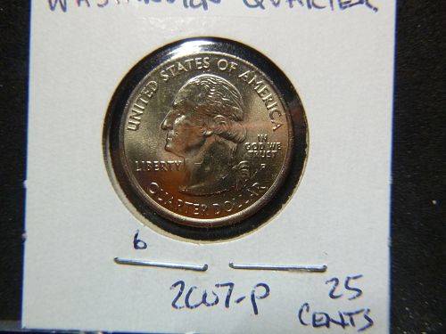 2007 P Washington 50 States and Territories Quarters