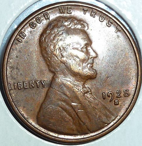 1928-S Brown Uncirculated Lincoln Wheat Cent  Bn Unc ( 1112-A)
