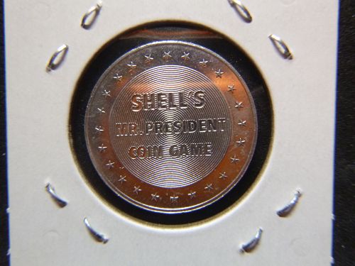 SHELL'S PRESIDENT COIN GAME WILLIAM H. HARRISON 1841 9TH
