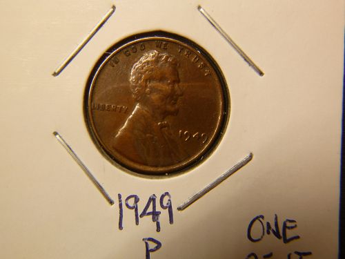 1949 P Lincoln Wheat Cent Small Cents