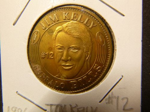 PINNACLE MINT FOOTBALL  1996 TOKENS JIM KELLEY #12
