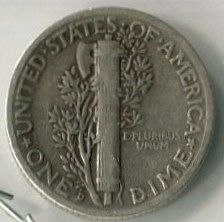 1940 - D  MERCURY  DIME  -- GOOD