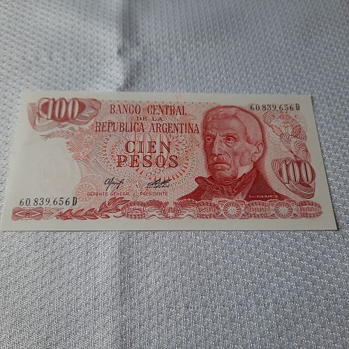 Argentina 1,10,100,500,5000 Pesos P287,295,302,03&05 Au/unc $13.50 w/free ship