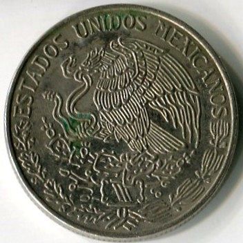 MEXICO -- 1981   1 PESO   --  VERY  FINE