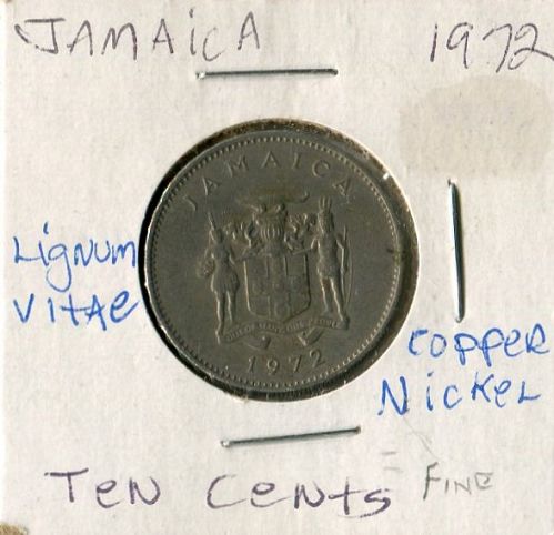 1972  --  JAMAICA  -- 10 CENTS   --  FINE