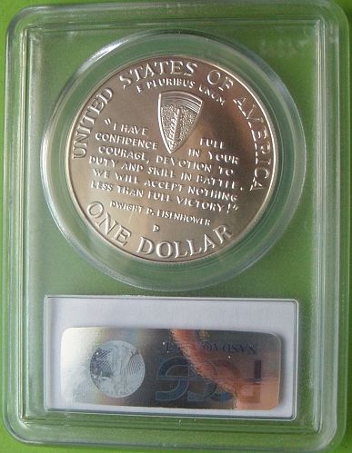 1991-95-D  World War II Commemorative Silver Dollar  PCGS MS69