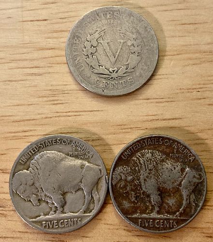 Barber and Buffalo Nickels