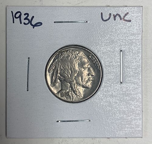 1936 Buffalo Nickel MS60+