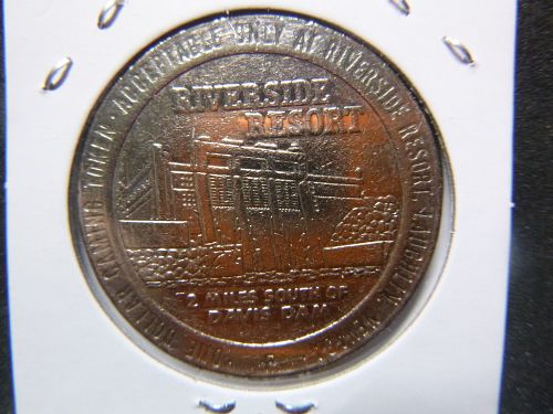 RIVERSIDE RESORT 1980  ONE DOLLAR GAMING TOKEN LAUGHLIN,  NV