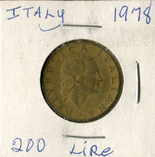 1978 --  ITALY  --  200  LIRE  --  FINE