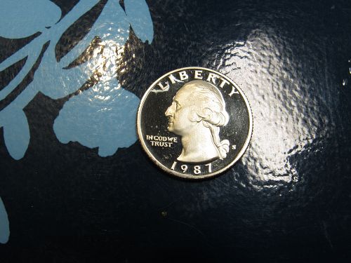 1987 S WASHINGTON  QUARTER     bi29