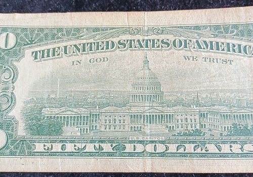 Series Of 1963-A $50 FRN Philadelphia PA.Green Seal Nicely Circulated FP#12 RP#7