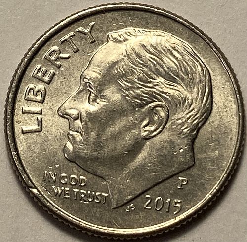 2015 P Roosevelt Dimes
