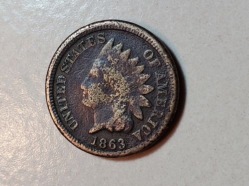 1863-P Indian Head Cent