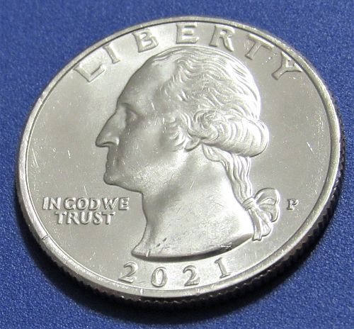 2021-P 25 Cents - Washington Quarter - Crossing the Delaware