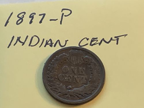 1897 P Indian Head Cent Small Cent