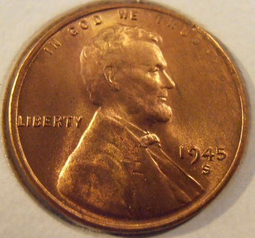 1945 S Lincoln Cent -  BU (45SHG1)