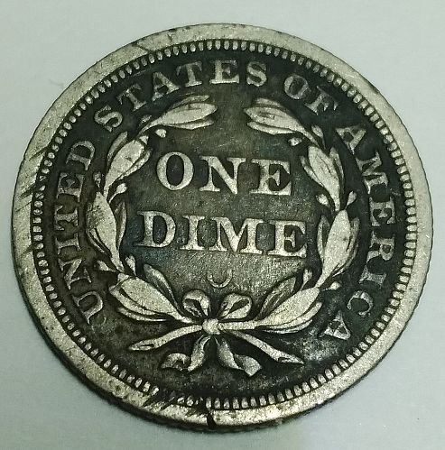 1854-O Seated Liberty 10c, Very Scarce F-103 (R5), very high grade, Top 100 coin