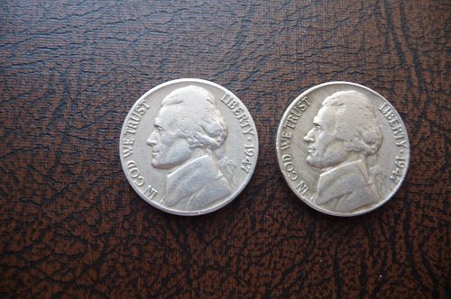 1947-D Jefferson Nickels