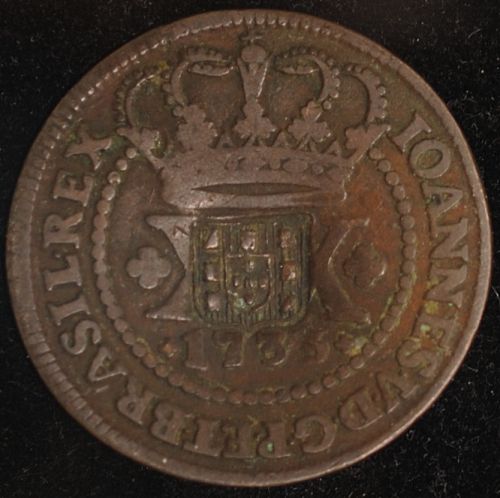 (1809)  Brazil 40 Reis VF+