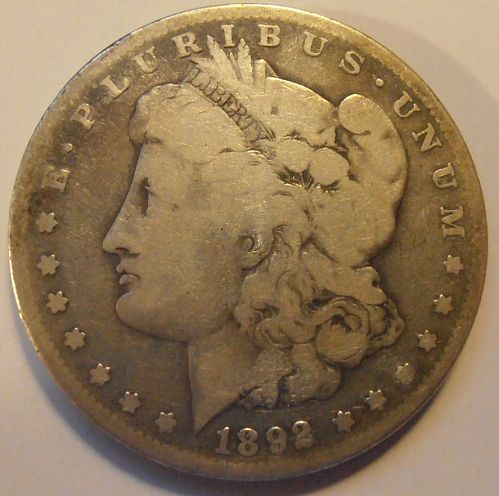 1892 S Tough Date Morgan Silver Dollar -  (92SEW1)