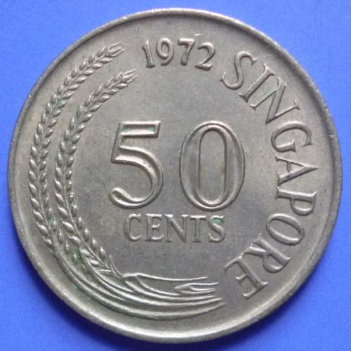 Singapore 50 Cents 1972 km 5