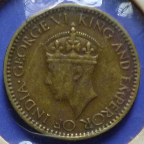 Ceylon Sri Lanka 25 Cents 1943 KM# 115
