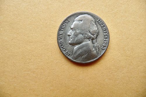 1943/2 Jefferson Nickel