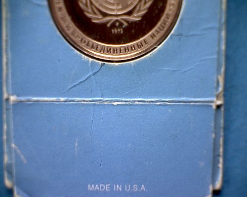 1973 UNITED NATIONS PEACE MEDAL