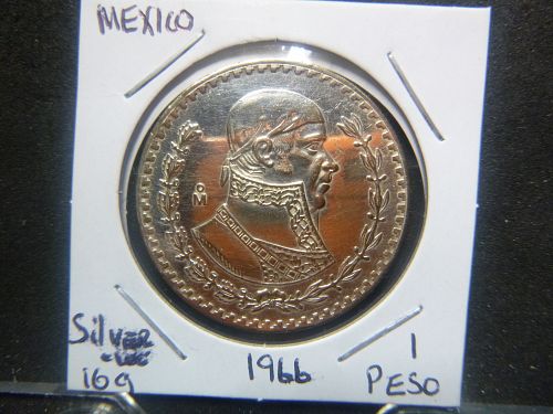 MEXICO 1966 1 PESO Jose Morelos