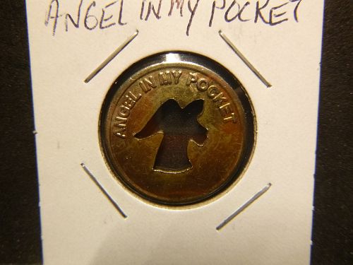 GOLDEN ANGEL BLESSED POCKET MEDALLION