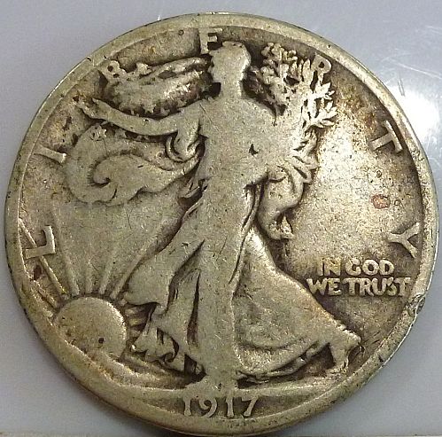 1917-P Very Good Walking Liberty Half Dollar  ( 345-1 )