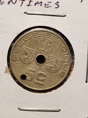 1939 Belgium 5 Centimes