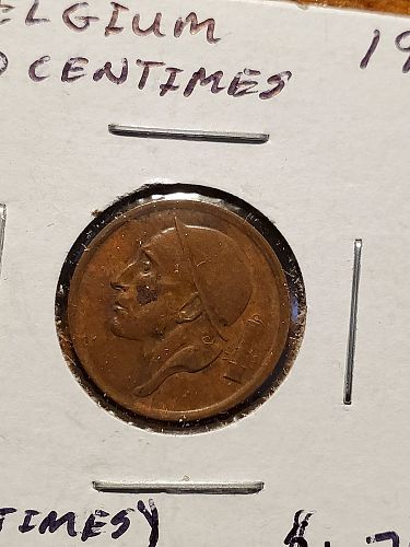 1953 Belgium 20 Centimes