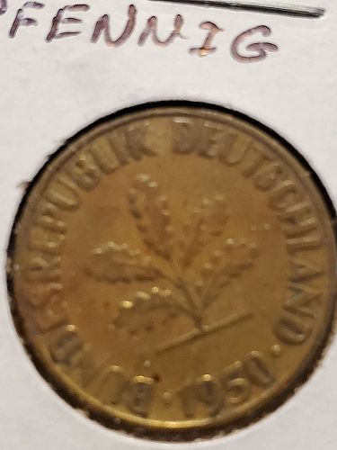 1950 G Germany 10 Pfennig