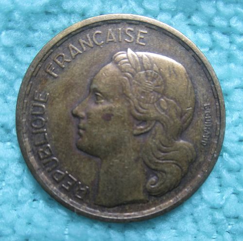 1950 b 20 Francs (Four Feathers) - France (112A)