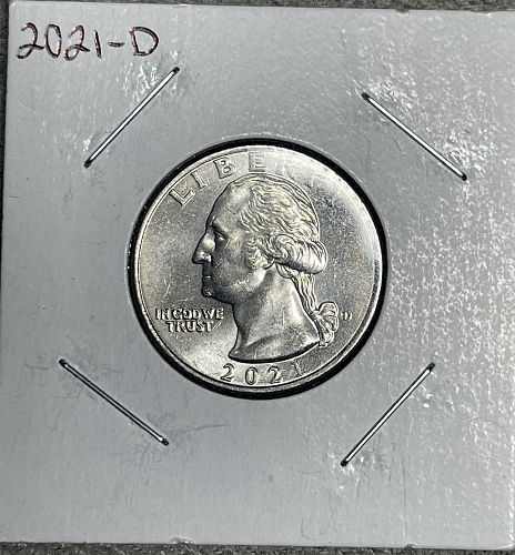 2021-D Brilliant Uncirculated Washington US Quarter