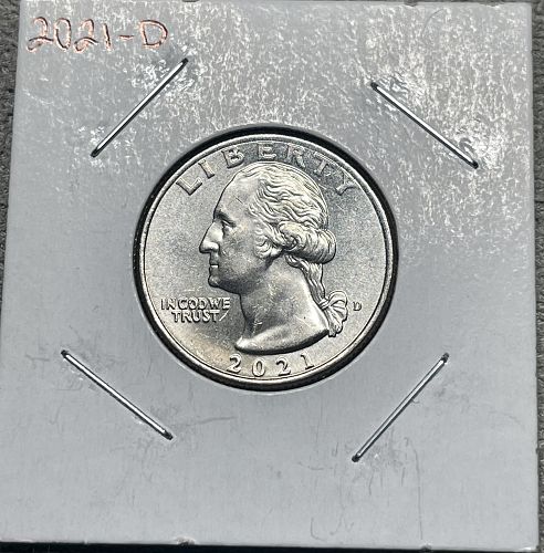 2021-D Brilliant Uncirculated Washington US Quarter
