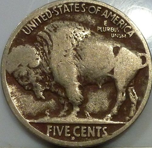 1917-D Full Very Good Buffalo Nickel 251-21 )