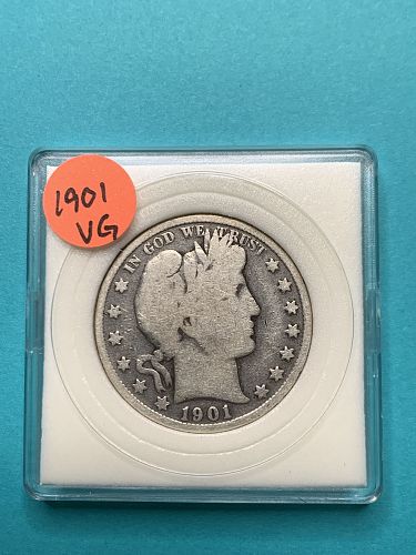 1901-P Barber Half Dollar