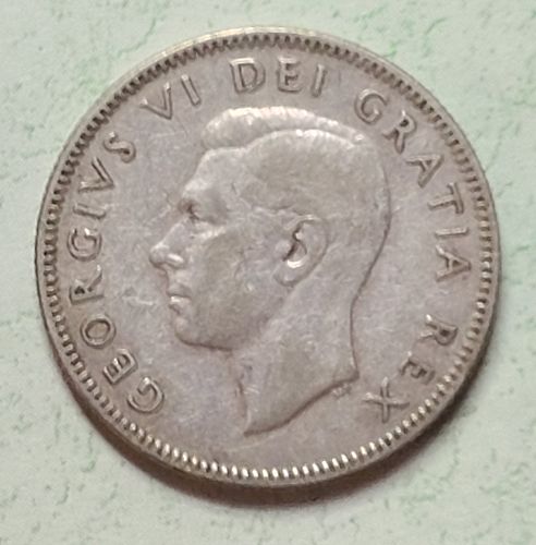 CANADA Quarter 1948 Very Fine-20 KEY DATE!