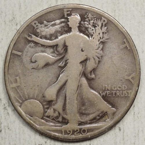 1920-D Walking Liberty Half Dollar, Very Good, Better Date    0526-11